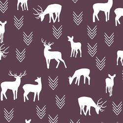 Deer Silhouette in Raisin