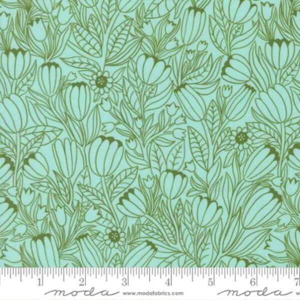 Tulip Lines in Aqua