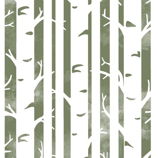 Big Birches in Olive
