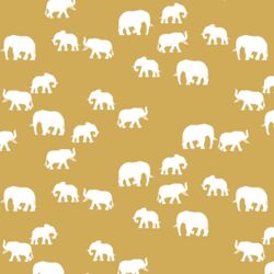 Elephant Silhouette in Straw