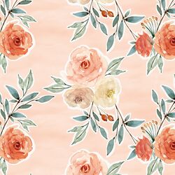 Ardent Floral in Barely Blush Wash