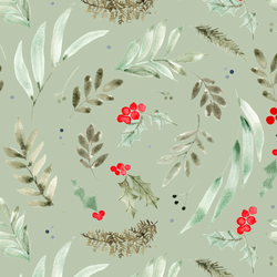 Holly Berry in Sage
