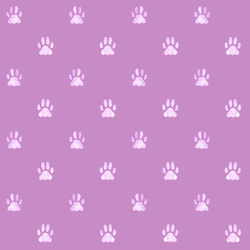 Watercolor Paw Prints in Lilac