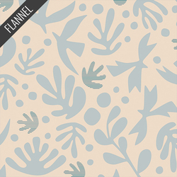 Boho Birds Flannel in Honeymoon
