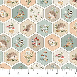 Hexies in Cream Multi