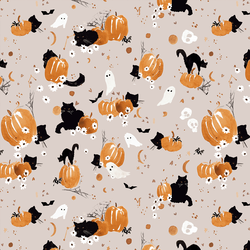 Halloween Cats in Sand