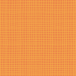 Sketched Plaid in Pumpkin Orange