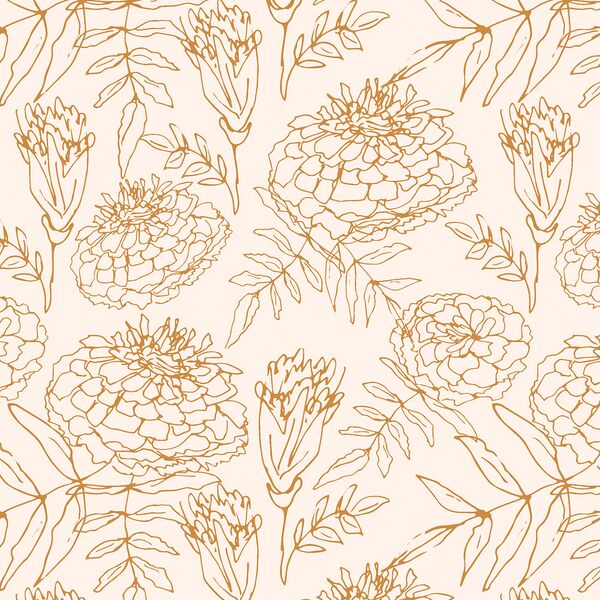 Marigold Sketch in Marigold