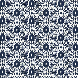 Ikat in Navy