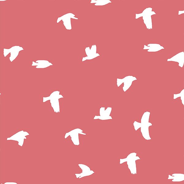Flock Silhouette in Dahlia