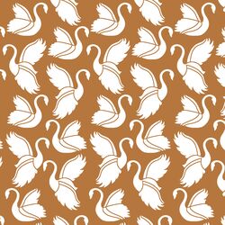 Swan Silhouette in Ginger