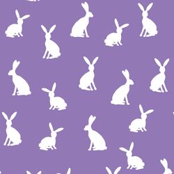 Cottontail Silhouette in Amethyst