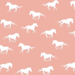 Horse Silhouette in Peony