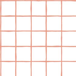 Windowpane in Grapefruit on White