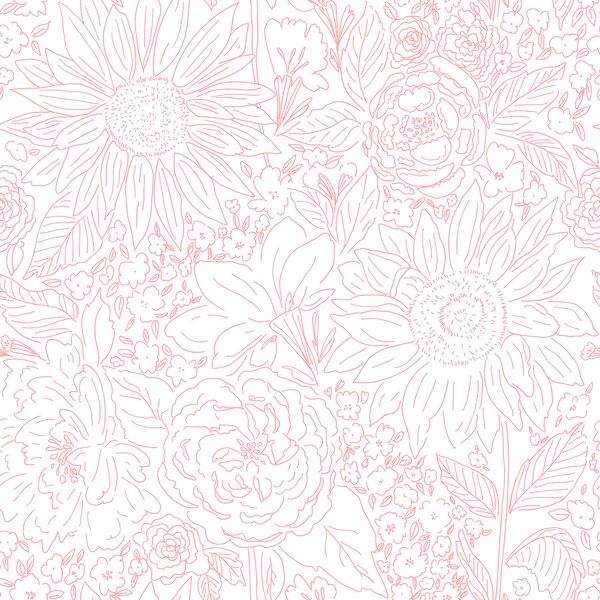Paperie in Charleston Pink on White