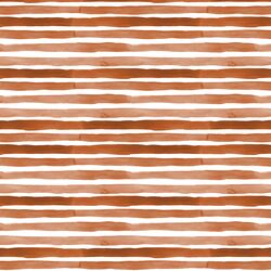 Watercolor Stripes in Rust