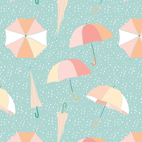 Umbrellas in April Showers