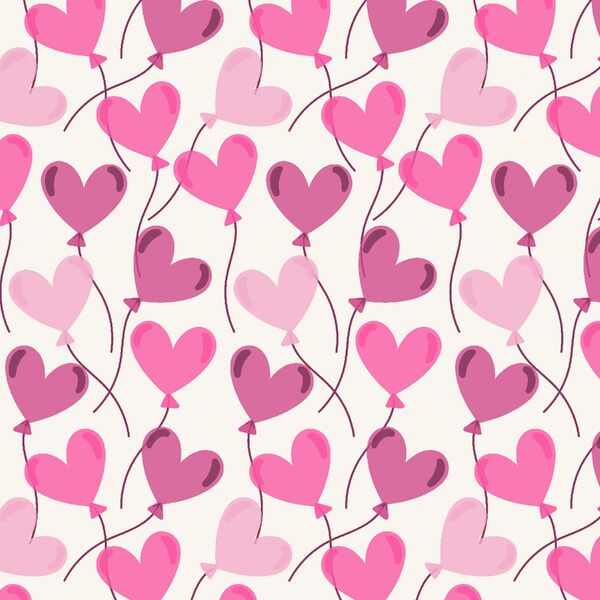 Floating Hearts in Valentine