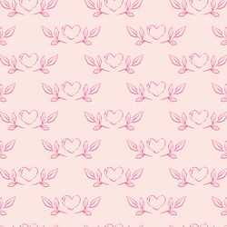 Heart Sketches in Light Pink