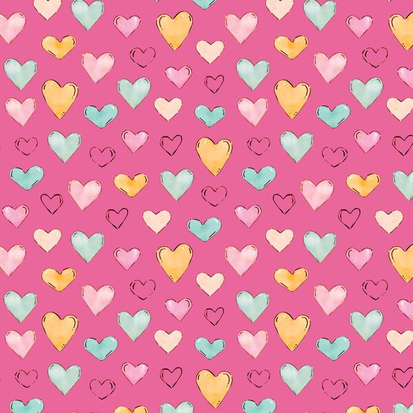 Hearts in Magenta
