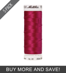 Bright Ruby (3406-2300) - Poly Sheen - 220 Yards (5 Pack)