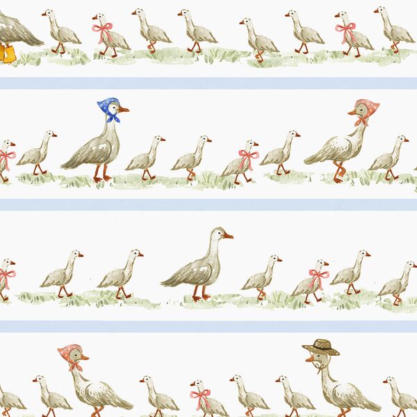 Goose Parade in Blue