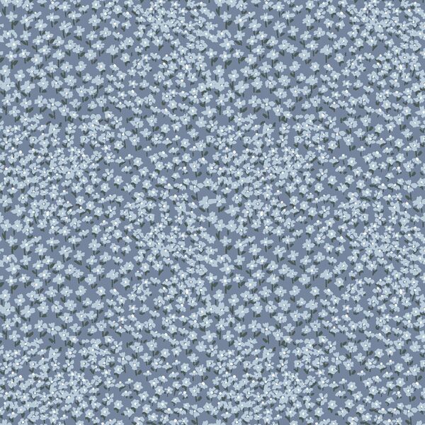 Garden Ditsy in Slate Blue