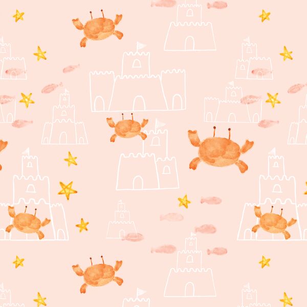 Beach Friends in Pink Sand