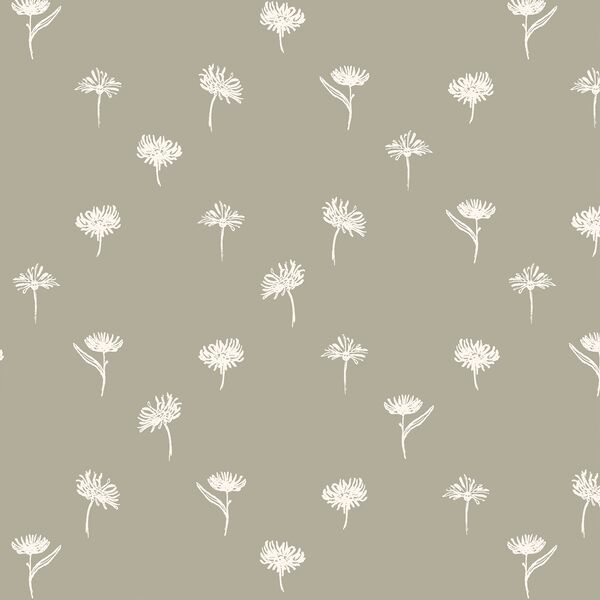 Diamond Floral in Olive