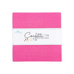 Confetti Cotton 5" Square Pack in Riley Hot Pink