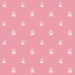 Watercolor Paw Prints in Powder Pink