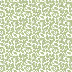 Roundabout Floral in Thyme Green