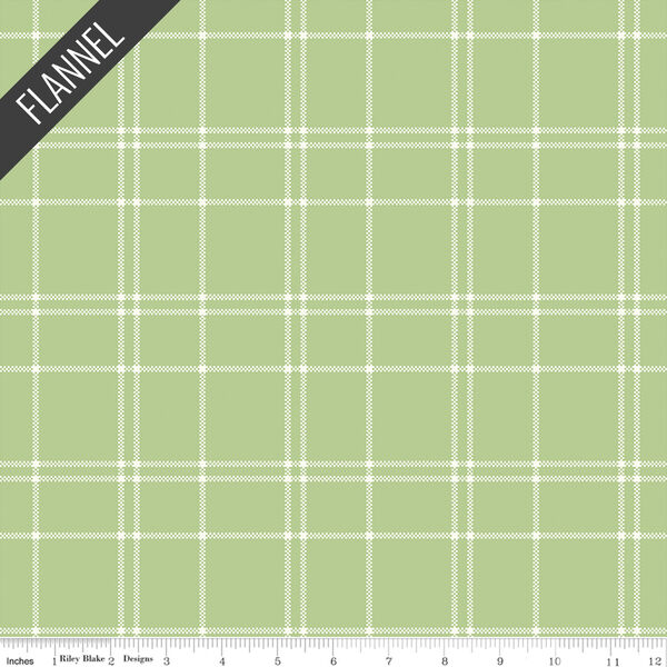 Plaid Flannel in Honeydew
