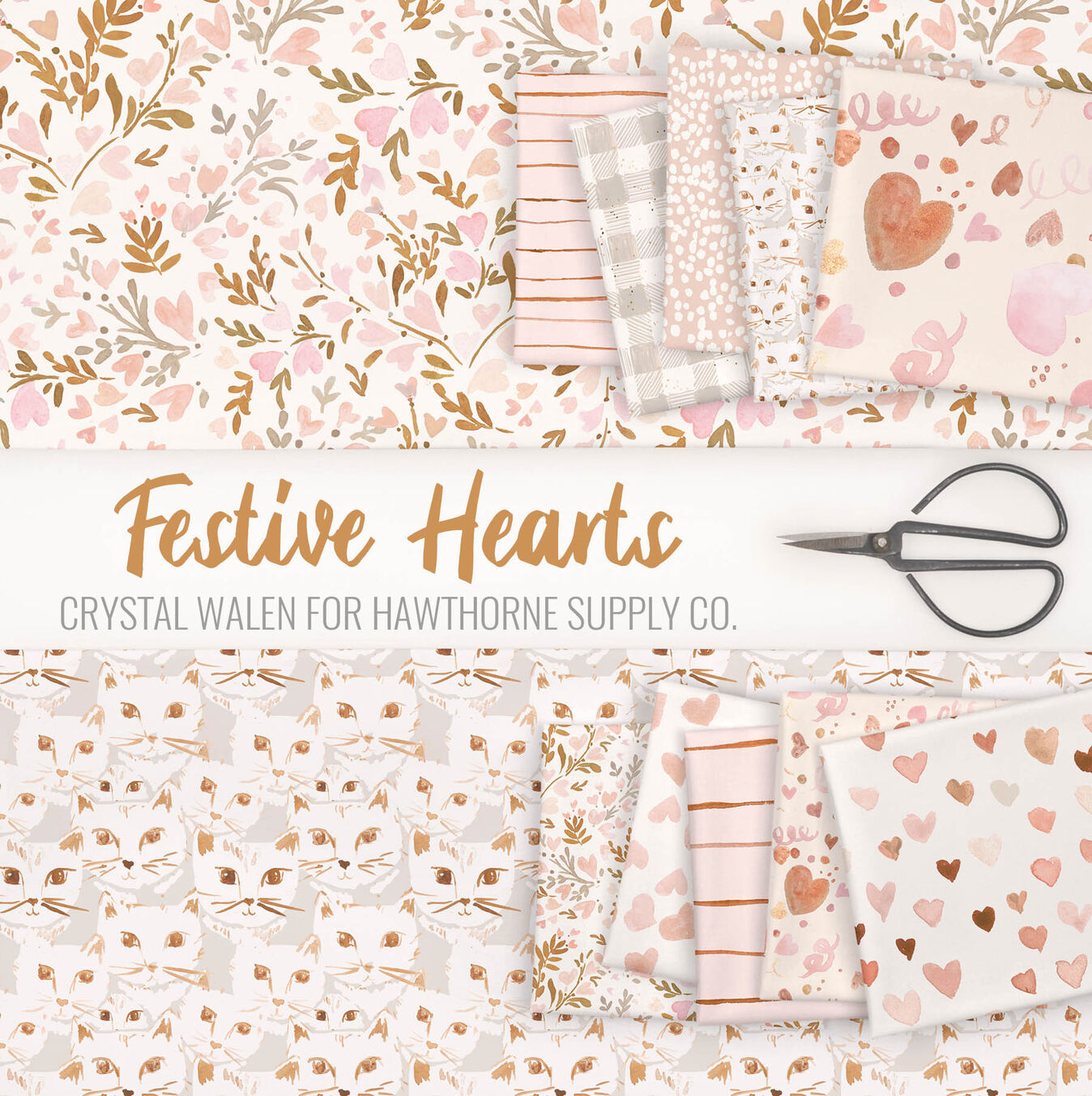 Festive Hearts Poster Image