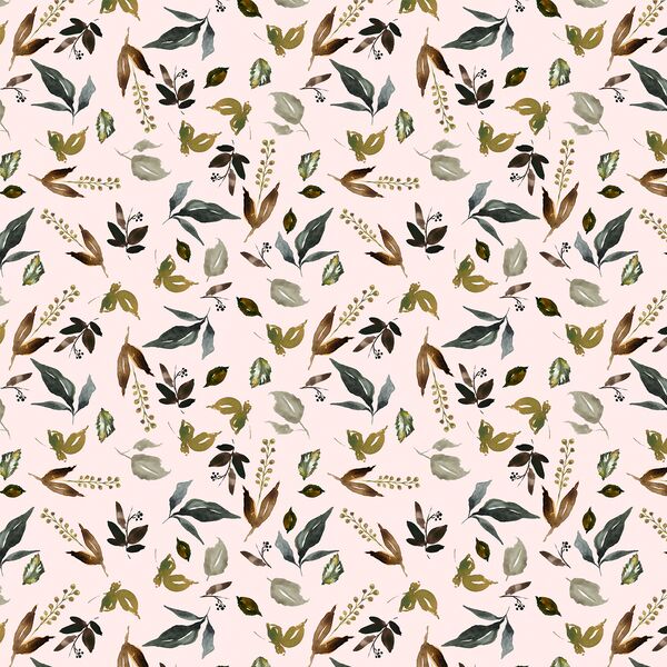 Little Woodland Foliage in Soft Blush