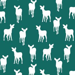 Fawn Silhouette in Emerald