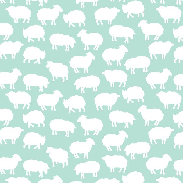 Sheep Silhouette in Aloe
