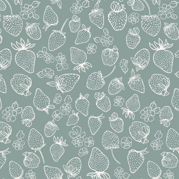 Berry Delight Sketch in Pewter Blue