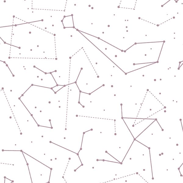 Star Charts in Celestial on White