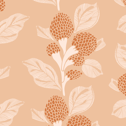 Large Blooming Vines in Peach