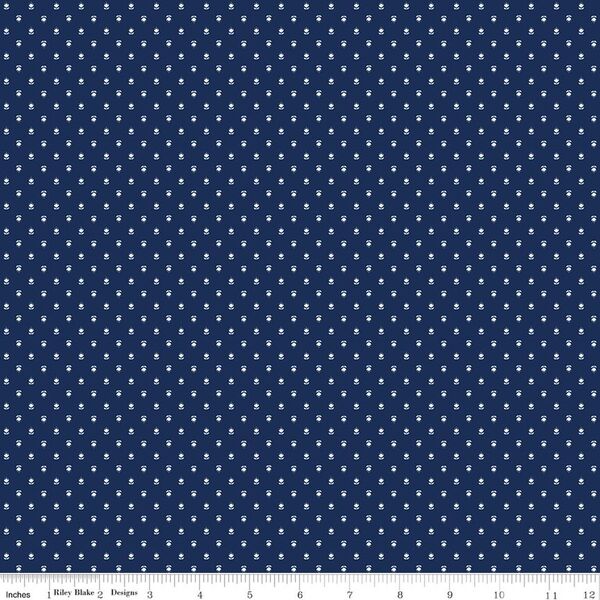 Ditsy in Navy
