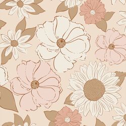 Large Flower Child in Boho Blush
