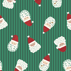 Santa in Crisp Green