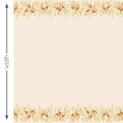 Avifauna Double Border in Tangerine