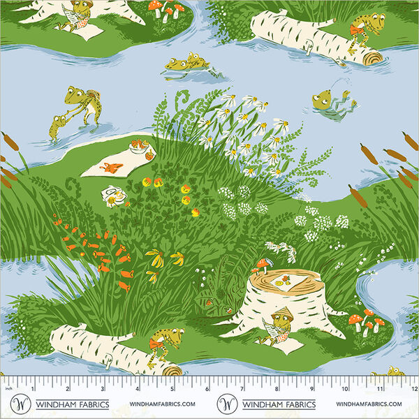 Frog Pond in Medium Blue