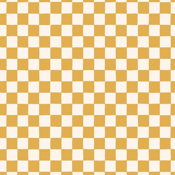 Organic Checkerboard in Pineapple Yellow