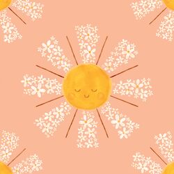 Large Blooming Sunshine in Afternoon Glow