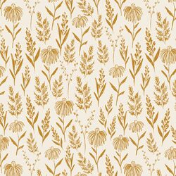 Perennials in Golden on Cream