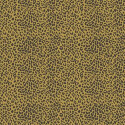 Small Leopard in Autumn Brown on Gold Glow