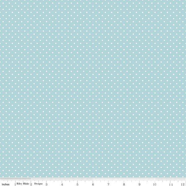 Swiss Dot in Aqua